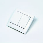 BOUTON POUSSOIR DE RIDEAU METALLIQUE