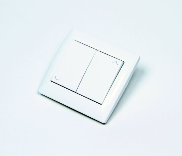 BOUTON POUSSOIR DE RIDEAU METALLIQUE